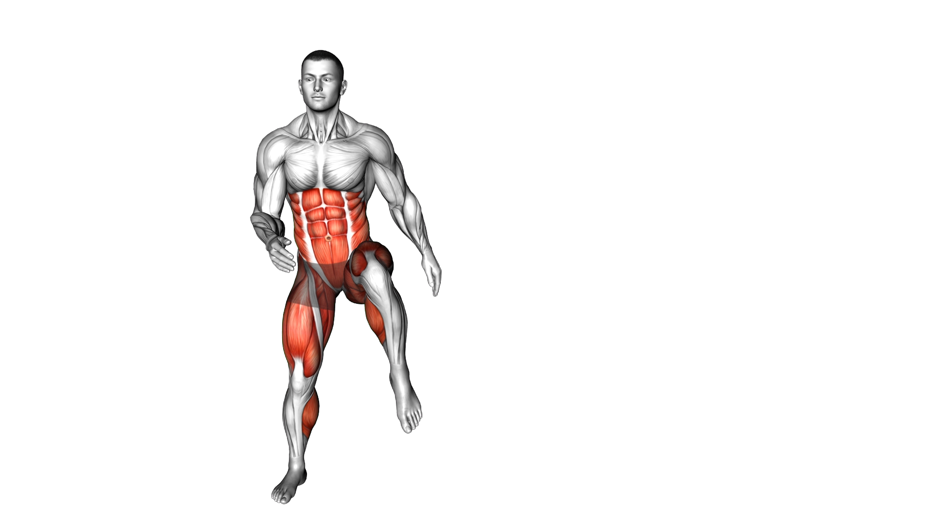 Mini Side Shuffles Slight Knee Raise exercise demonstration