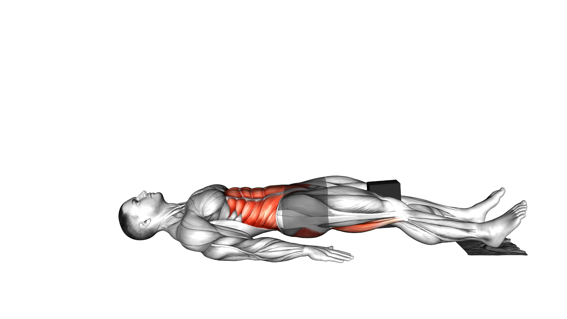 Ring Leg Curl with yoga block and towel exercise demonstration