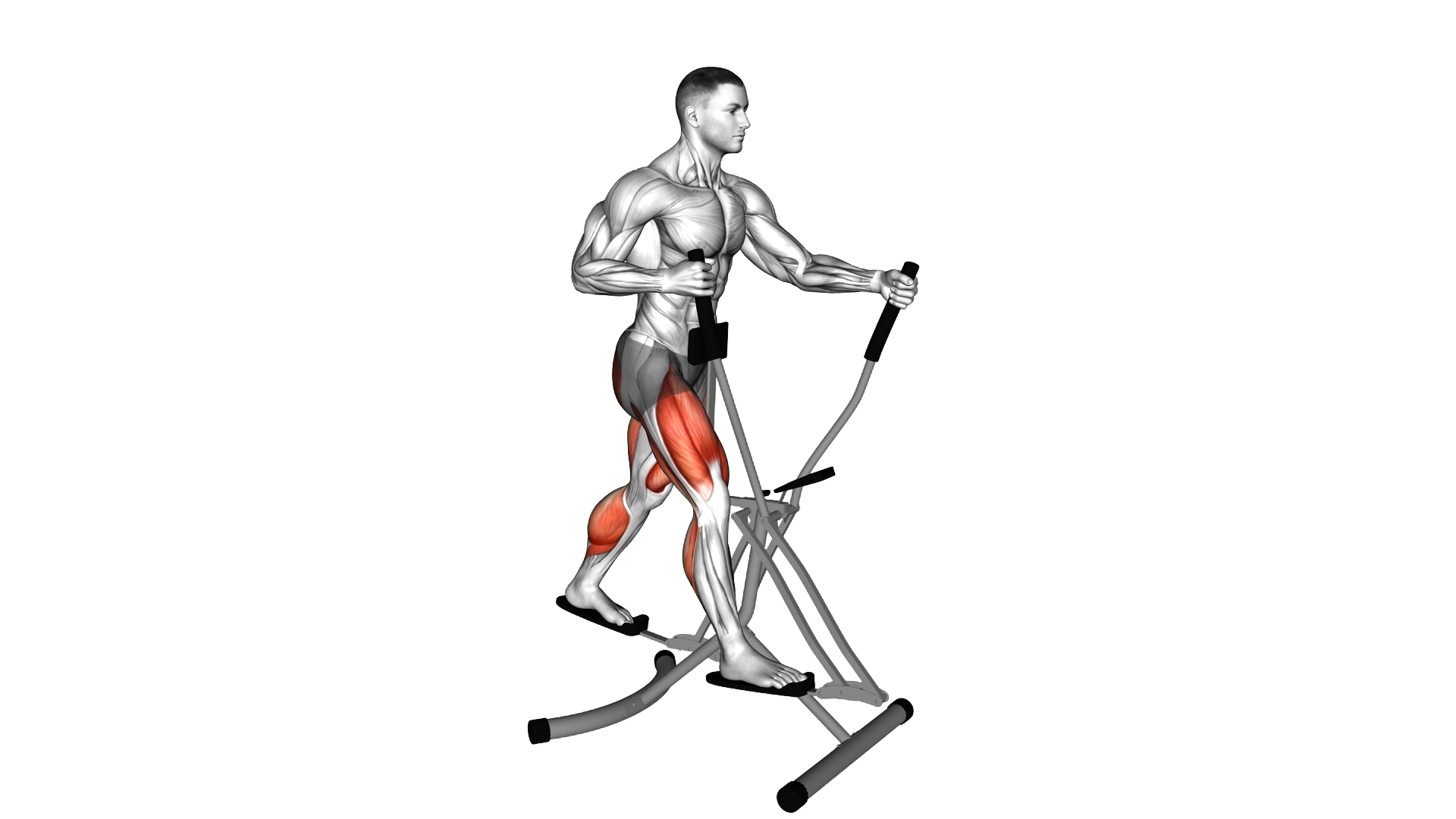 Lever Air Walk exercise demonstration