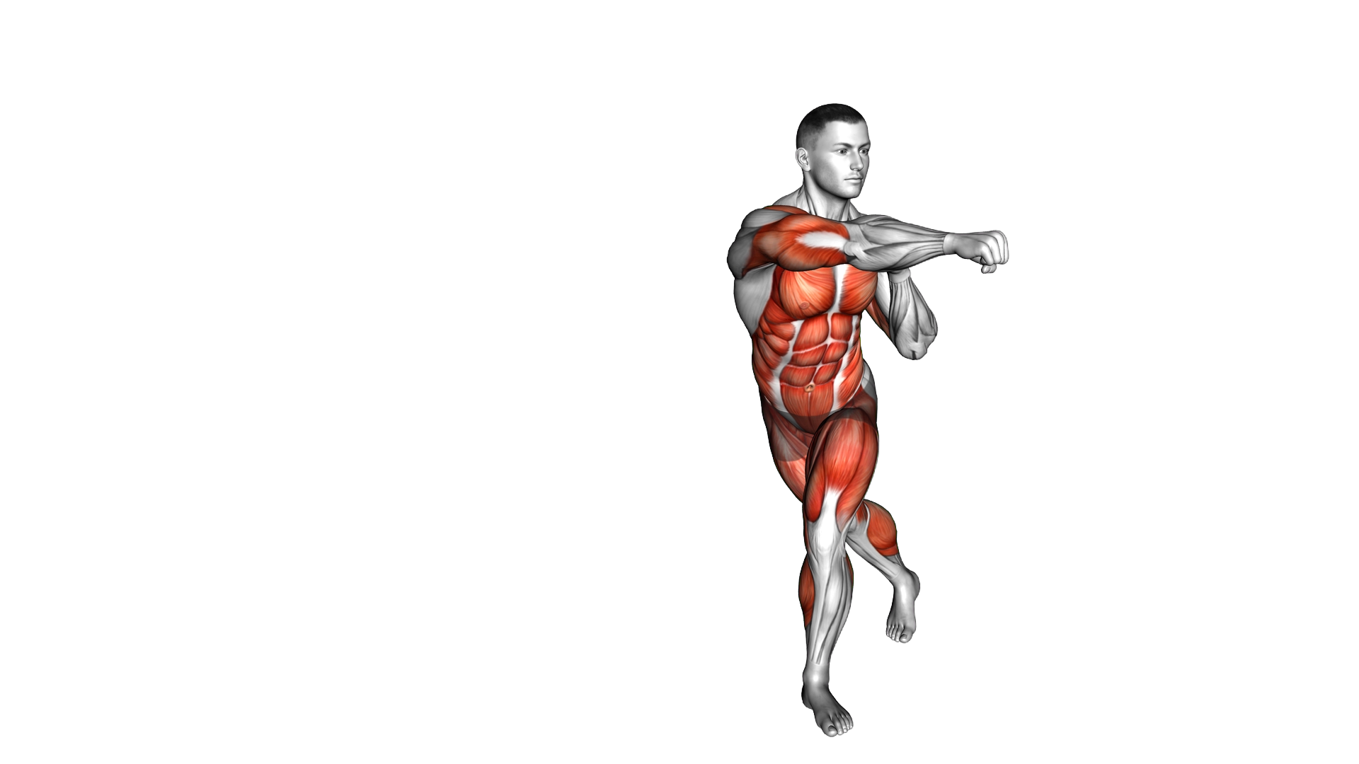 Curtsey Cross Punch exercise demonstration