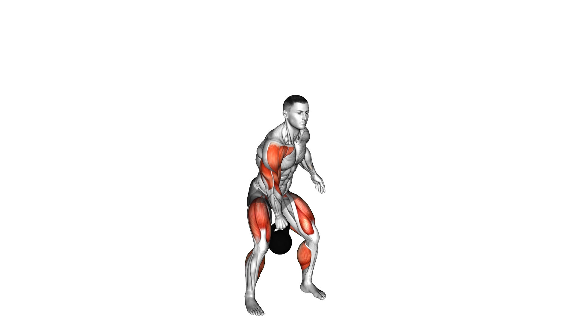 Kettlebell Single arm Clean and Push Press exercise demonstration