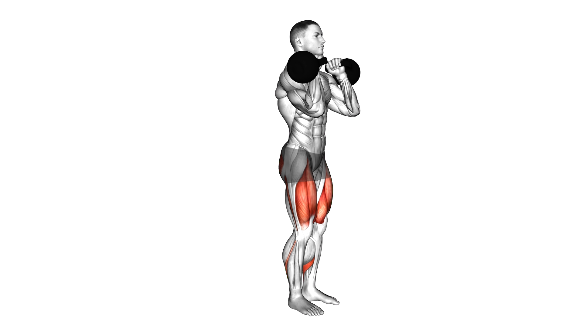 Kettlebell Clean Grip Reverse Lunge exercise demonstration