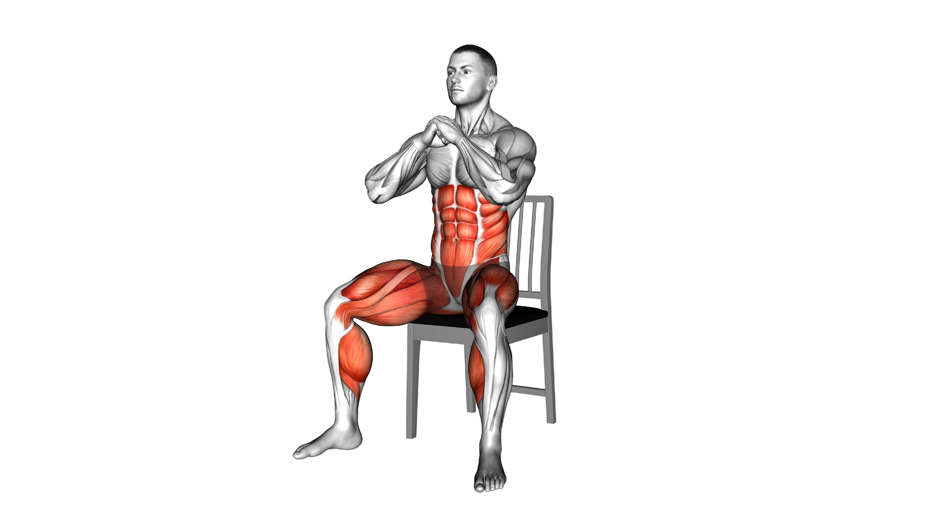 Seated Skater on a Chair exercise demonstration