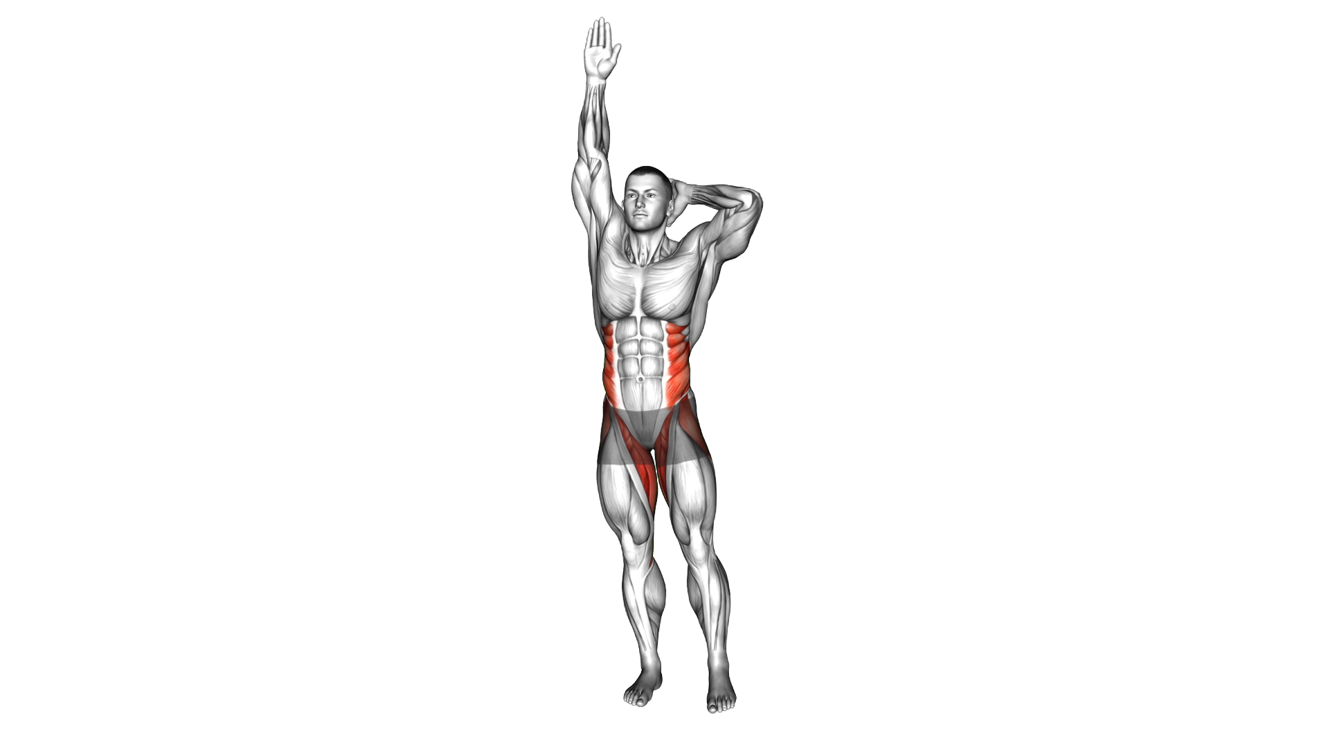 Standing Balance Fist Up Side Leg Raise exercise demonstration