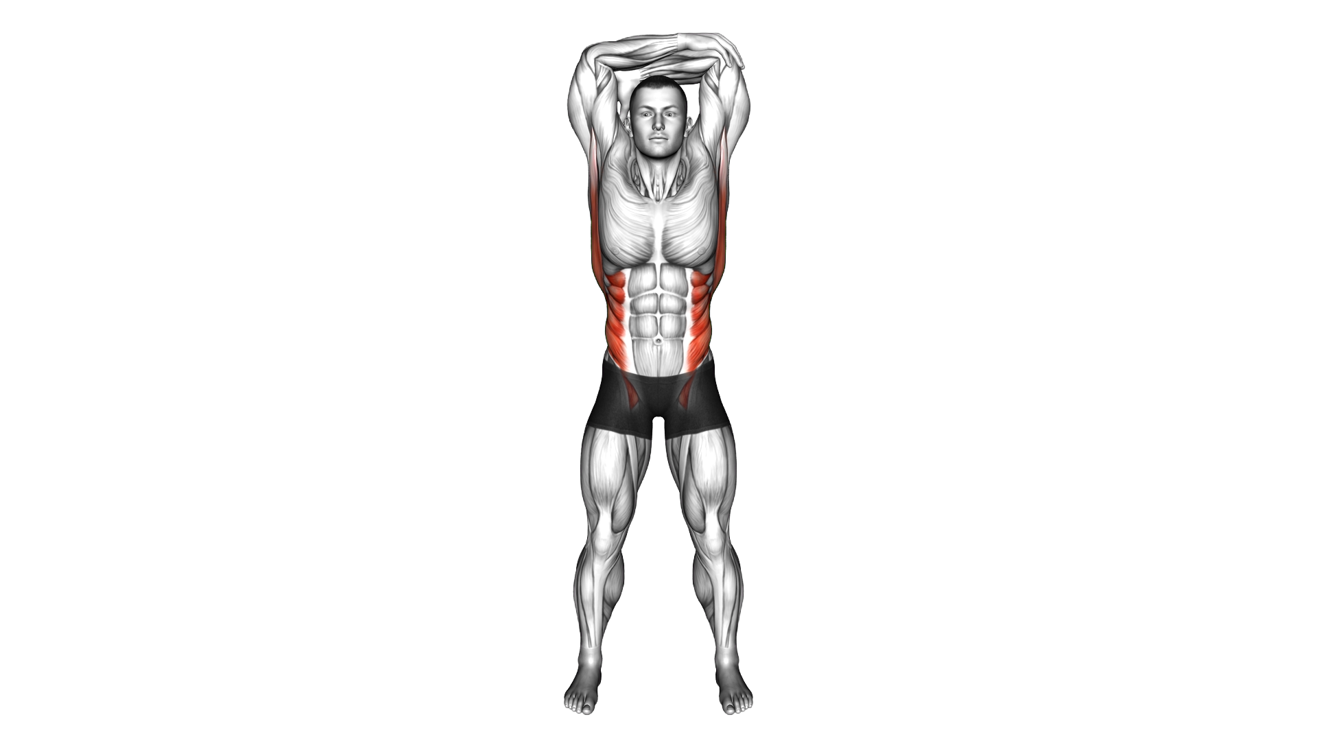 Standing Hand Behind Side Bend exercise demonstration
