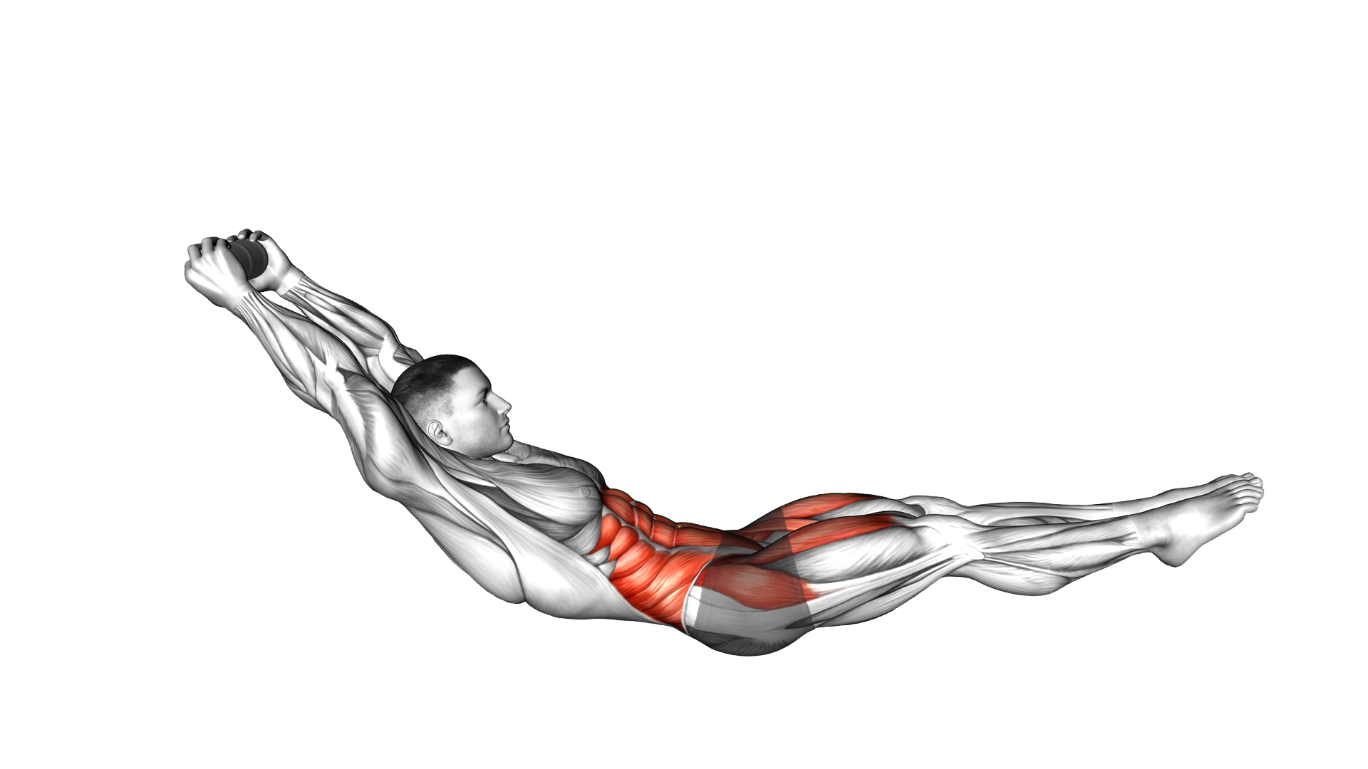 Weighted Bottle Hollow Rock exercise demonstration