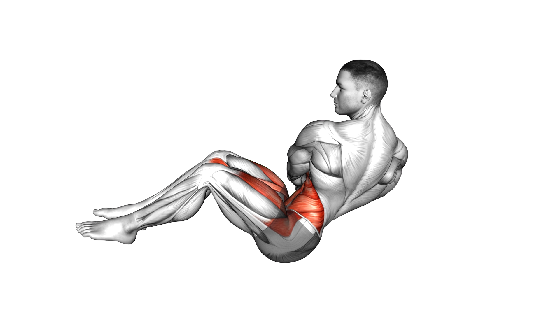 Weighted Bottle Russian Twist with Legs Floor Off exercise demonstration