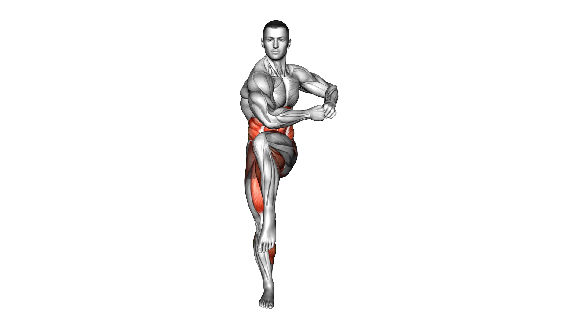 Twist March exercise demonstration