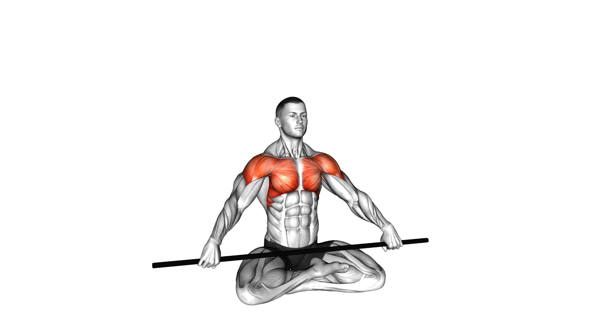 Seated Stick Pass Around Stretch exercise demonstration
