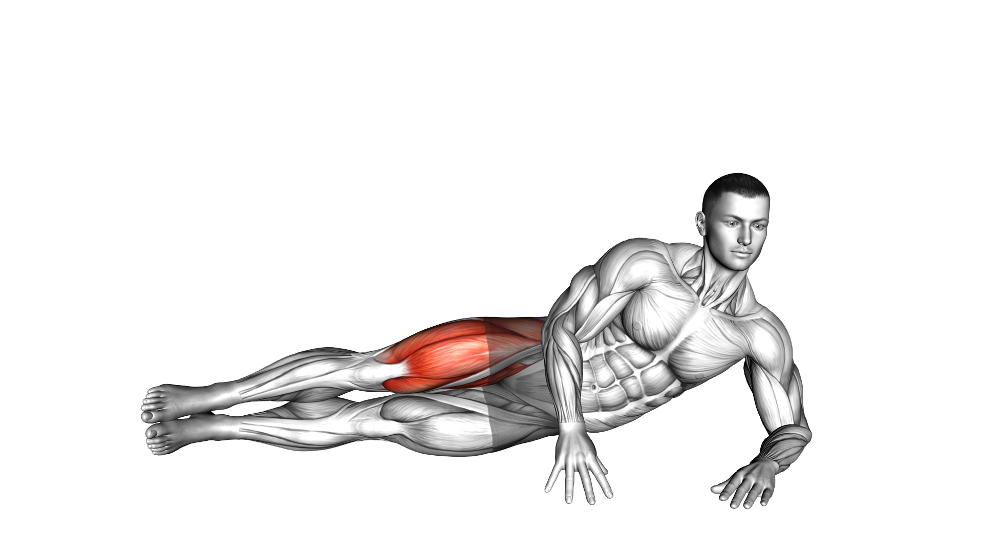 Side Lying Single Leg Kick exercise demonstration