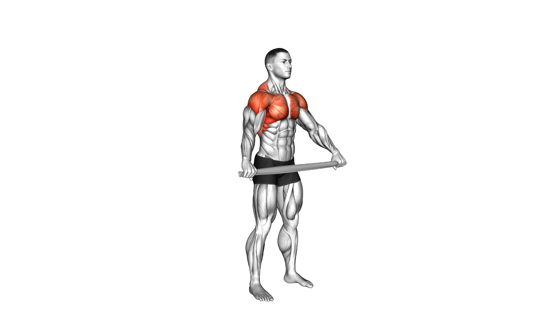 Pass Through with Towel exercise demonstration