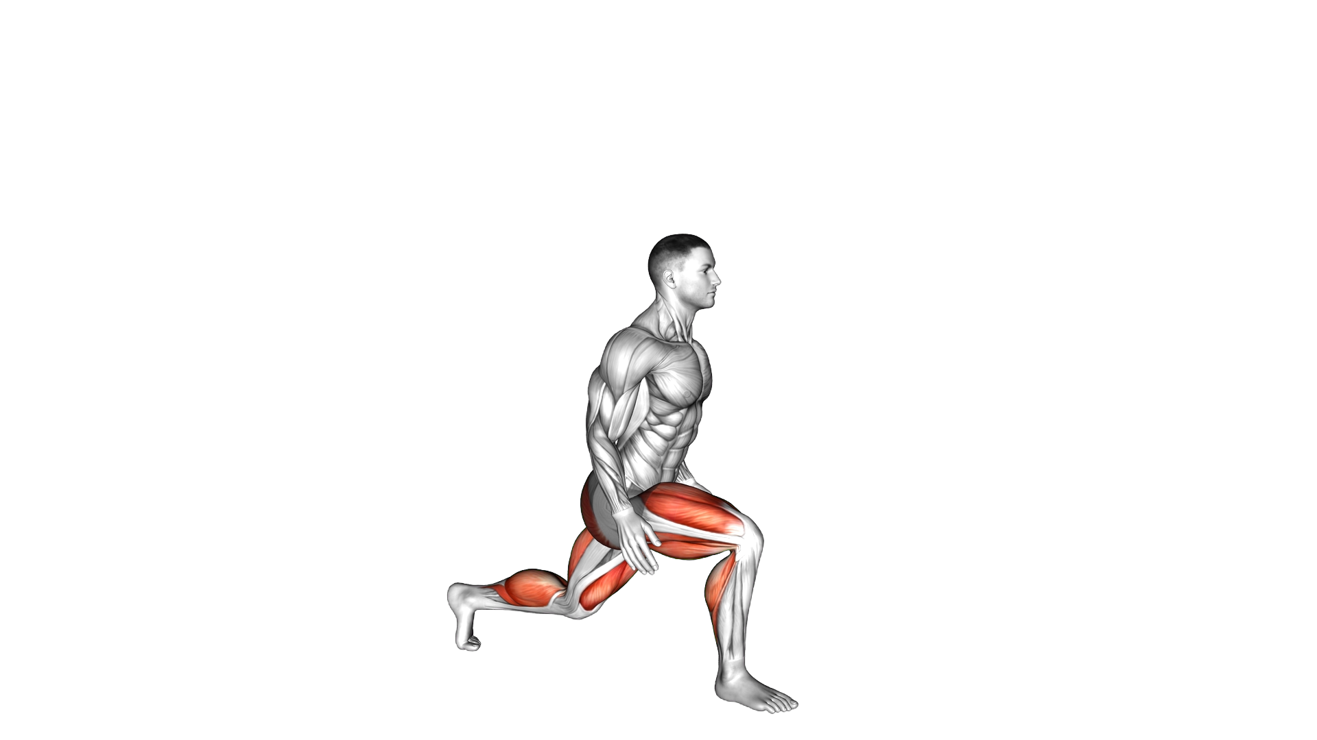 Swinging Arms Jump Split Lunge exercise demonstration