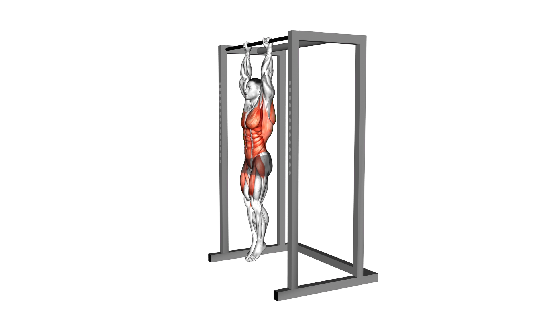 Hanging Tucked Front Lever Hold exercise demonstration