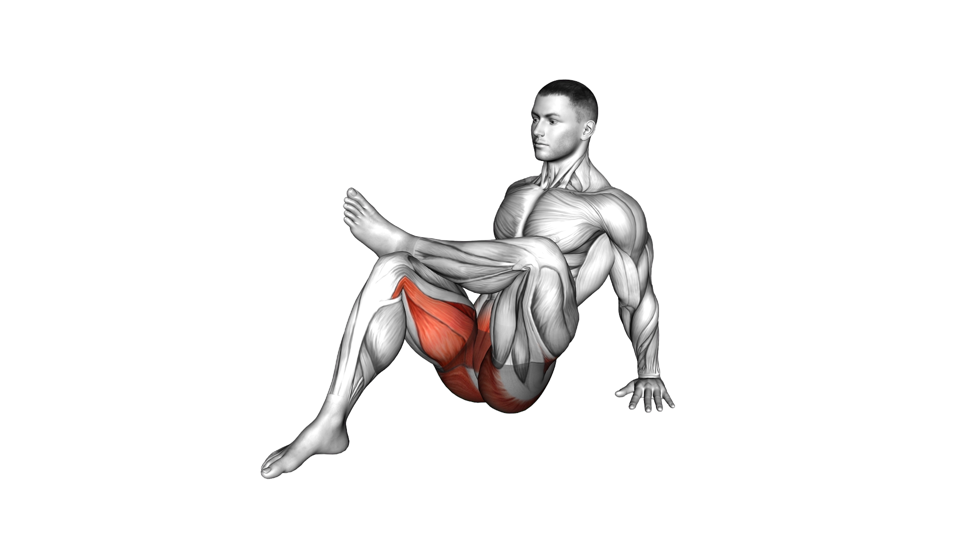 Seated Figure 4 Stretch exercise thumbnail
