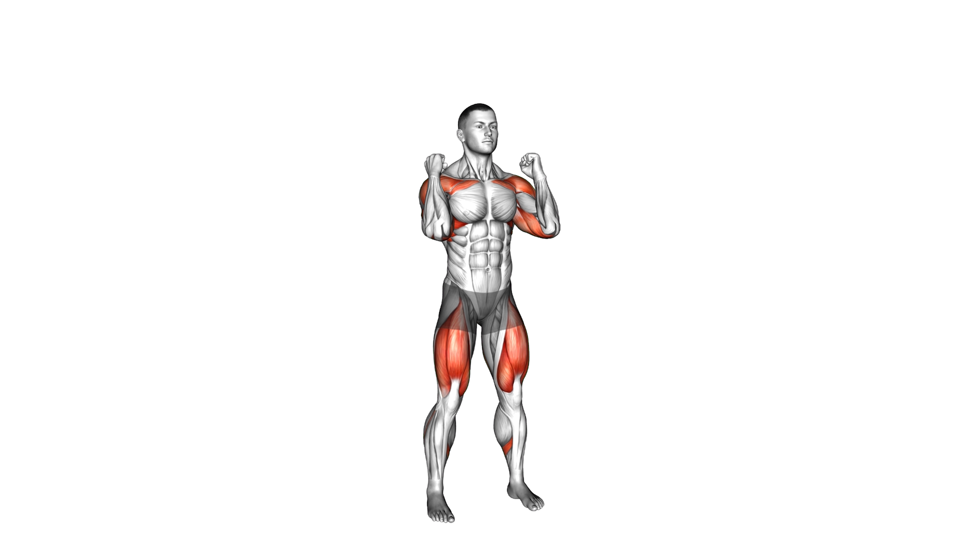 Bodyweight Squat Overhead Press exercise demonstration