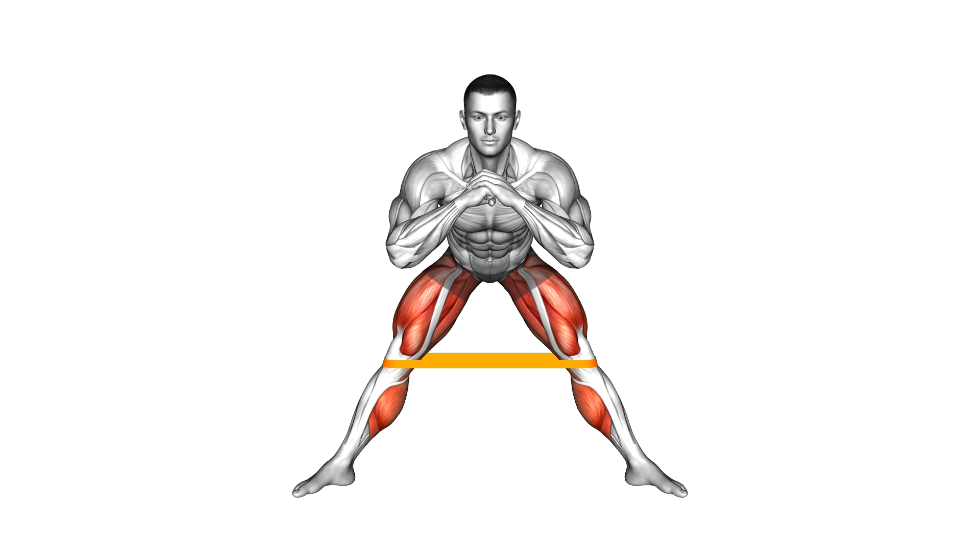 Resistance Band Side Lunge Stretch (ma exercise demonstration