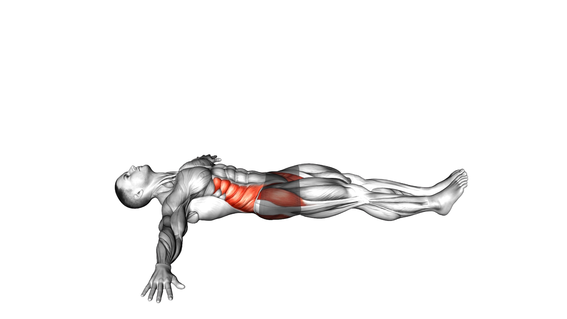Lying Crossover Stretch exercise demonstration