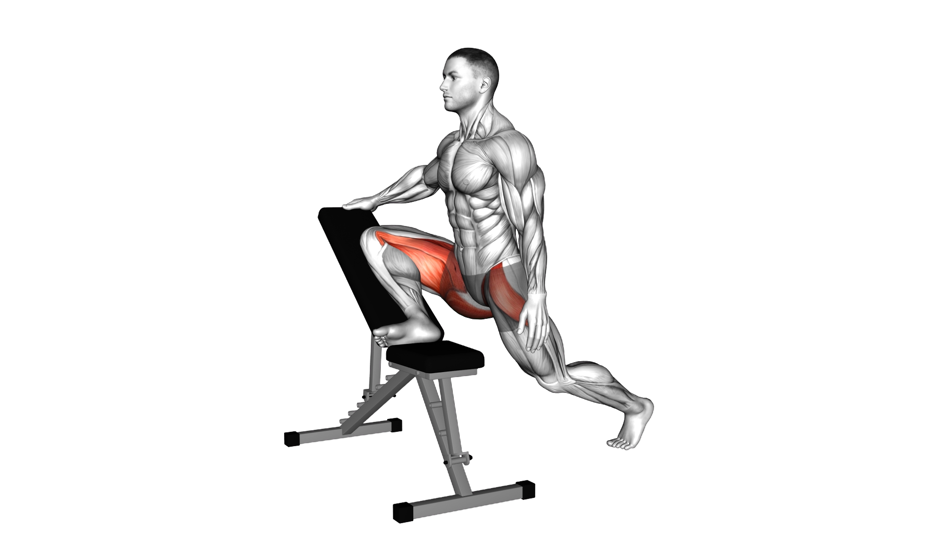 Incline Pigeon Stretch exercise demonstration