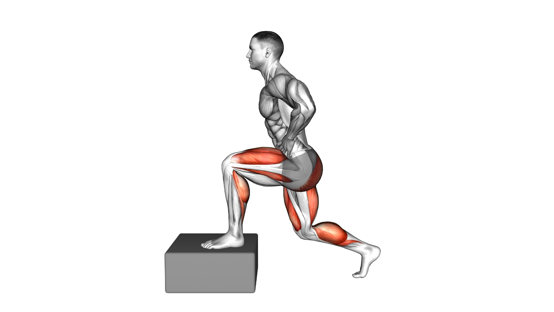 Elevanted Deep Lunge Dorsi Flexion exercise demonstration