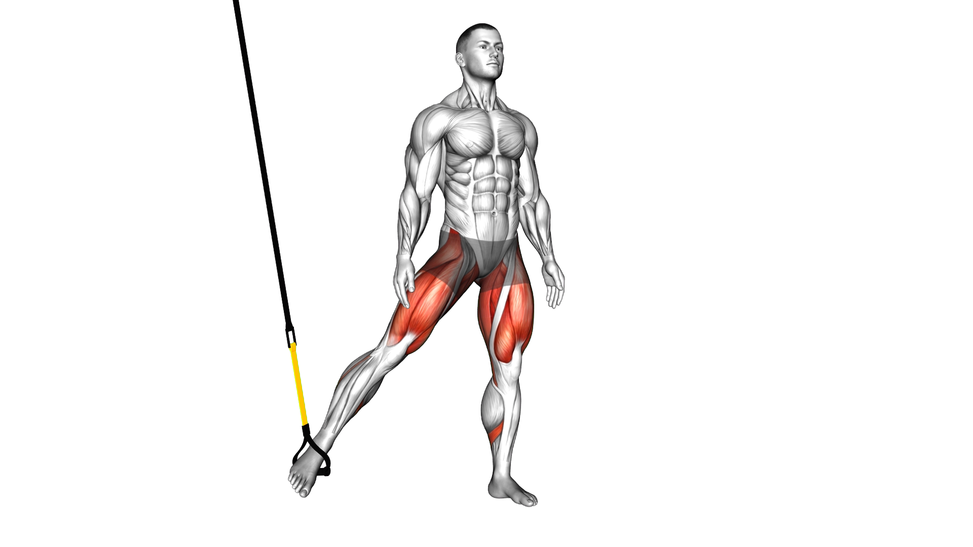 Suspender Side Squat exercise demonstration