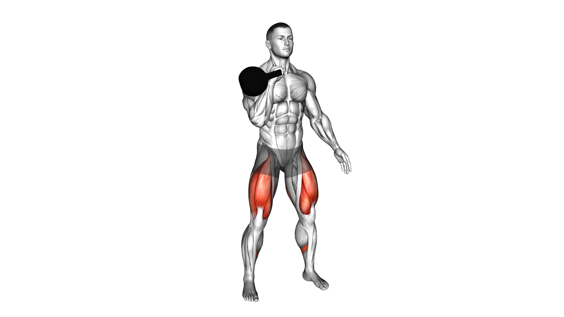Kettlebell Single Arm Squat (Bilateral) exercise demonstration