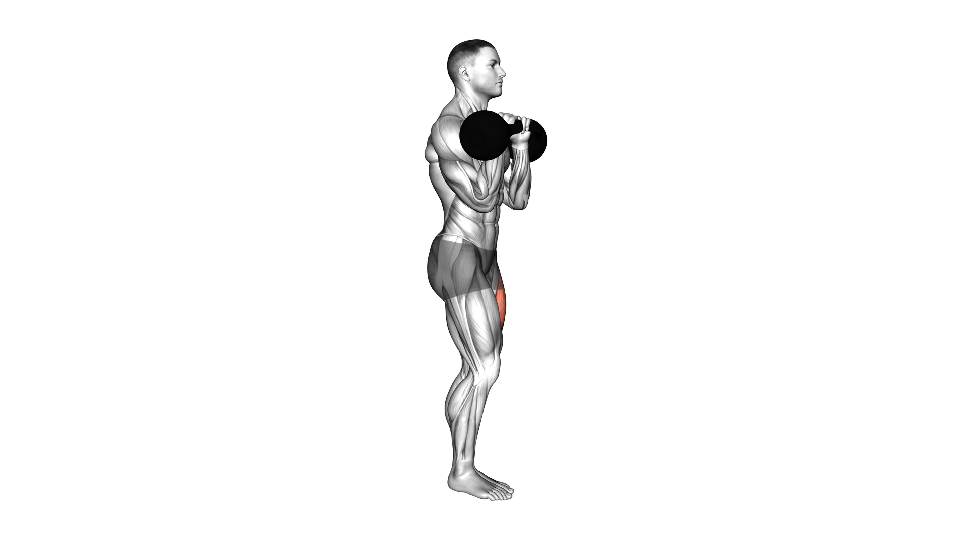 Kettlebell Double Rack Pistol Squat exercise demonstration