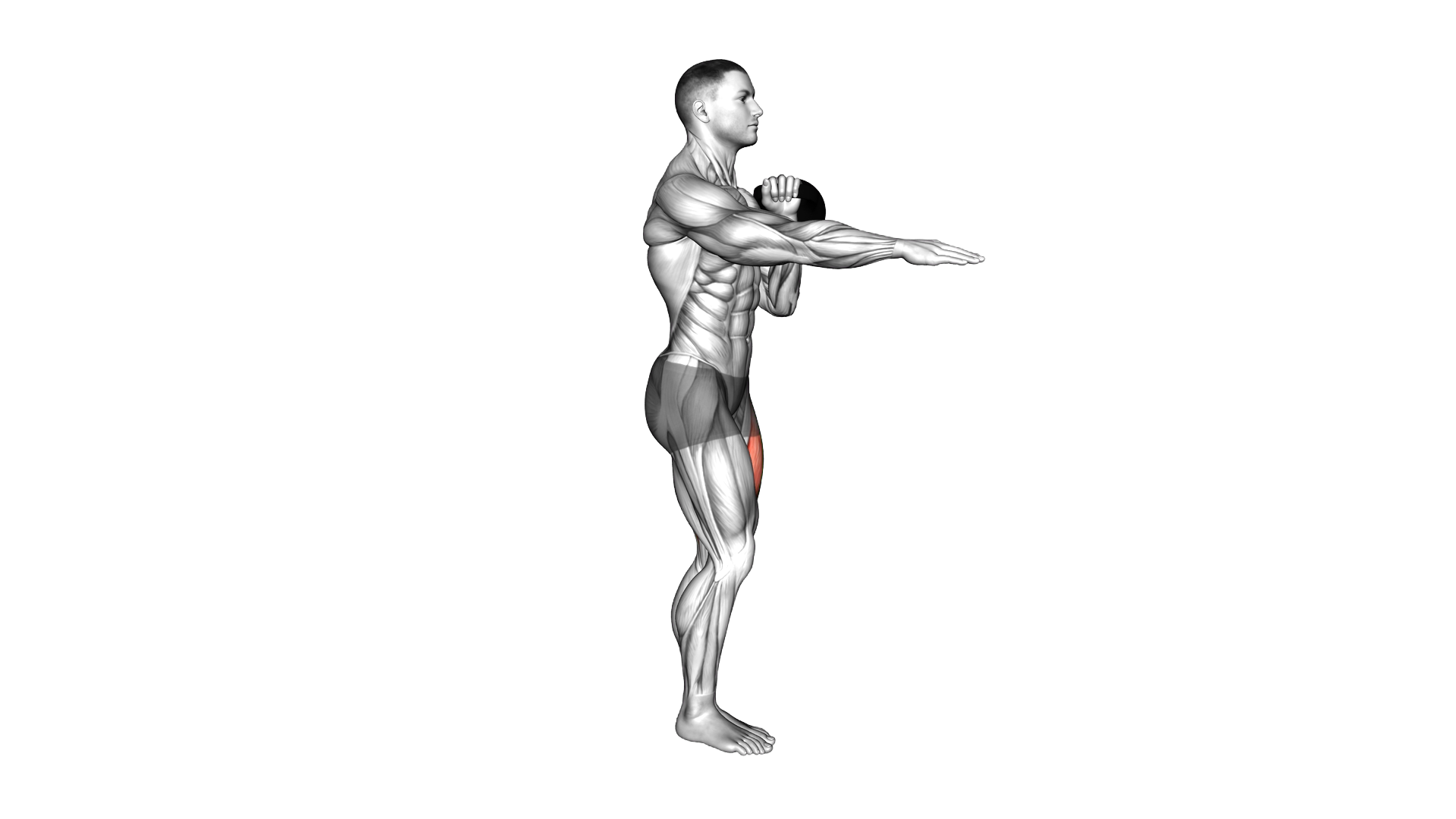 Kettlebell Single Rack Pistol Squat exercise demonstration