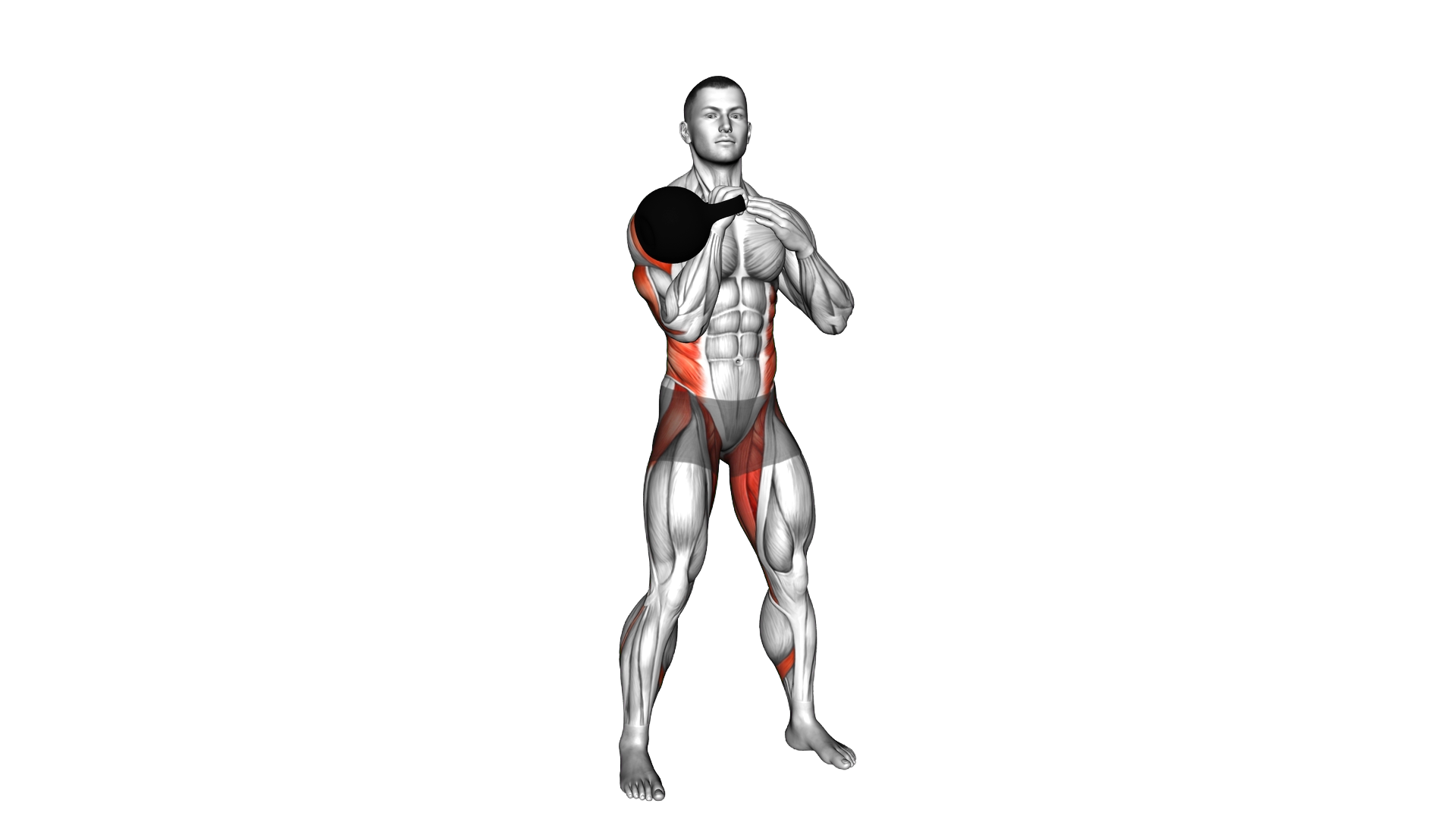 Kettlebell Single Arm Side Press exercise demonstration