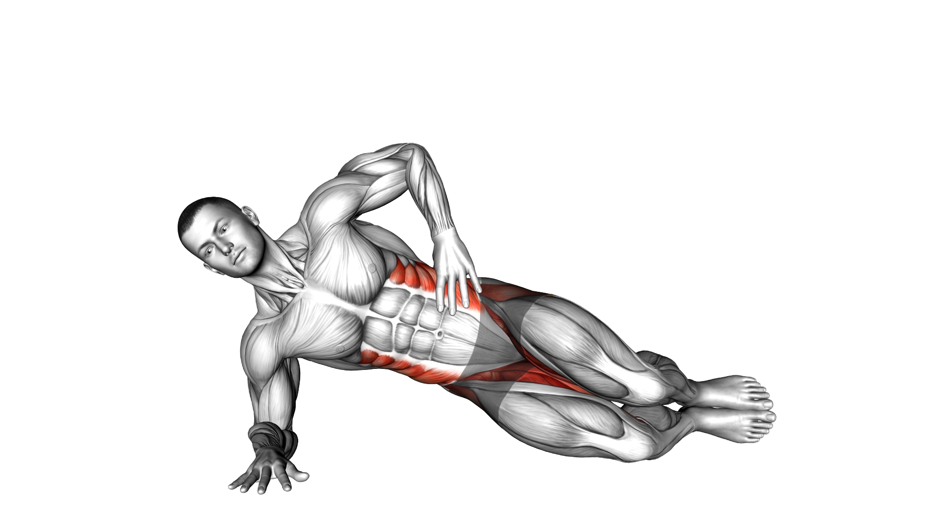 Side Plank Clamshell exercise demonstration