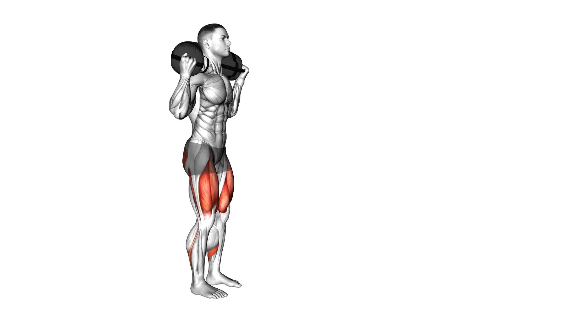 Weighted Sandbag Forward Lunge exercise demonstration