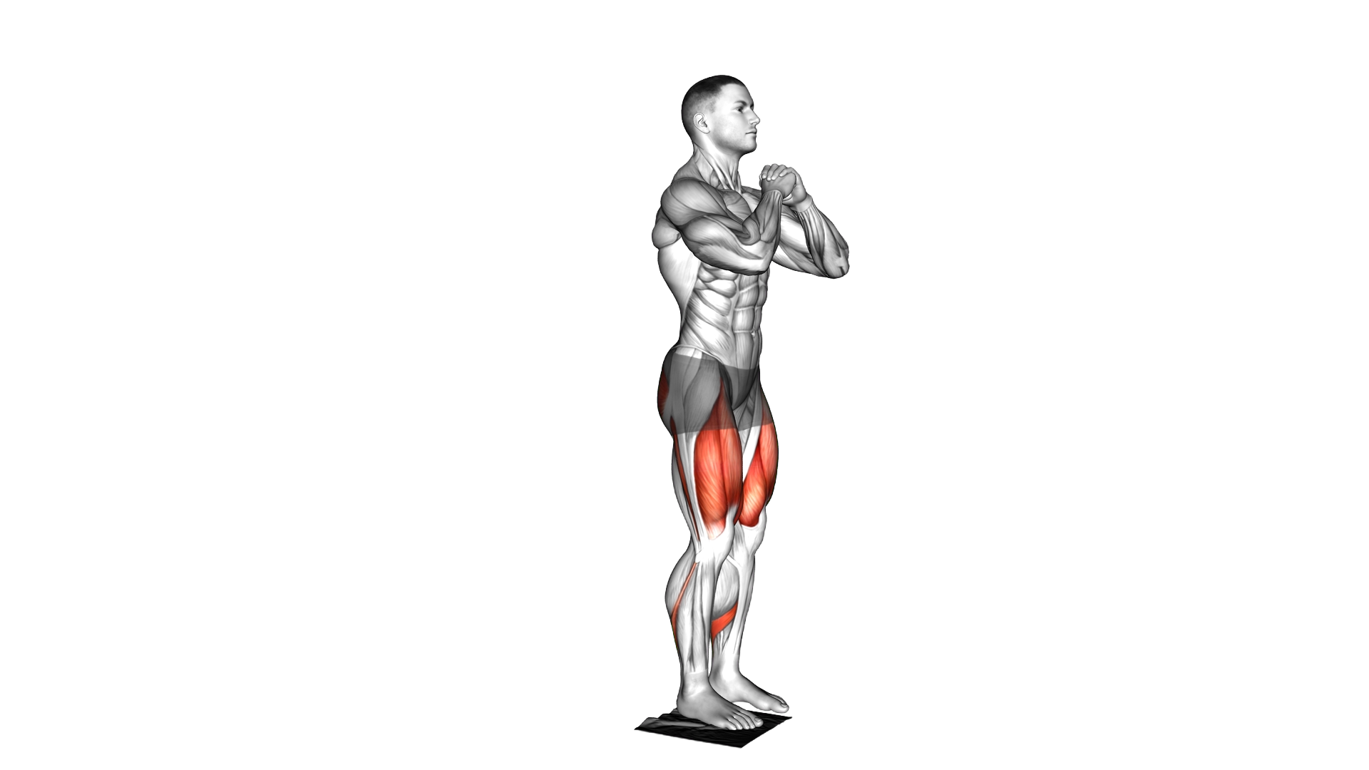 Bodyweight Narrow Sliding Squat with Towel exercise demonstration