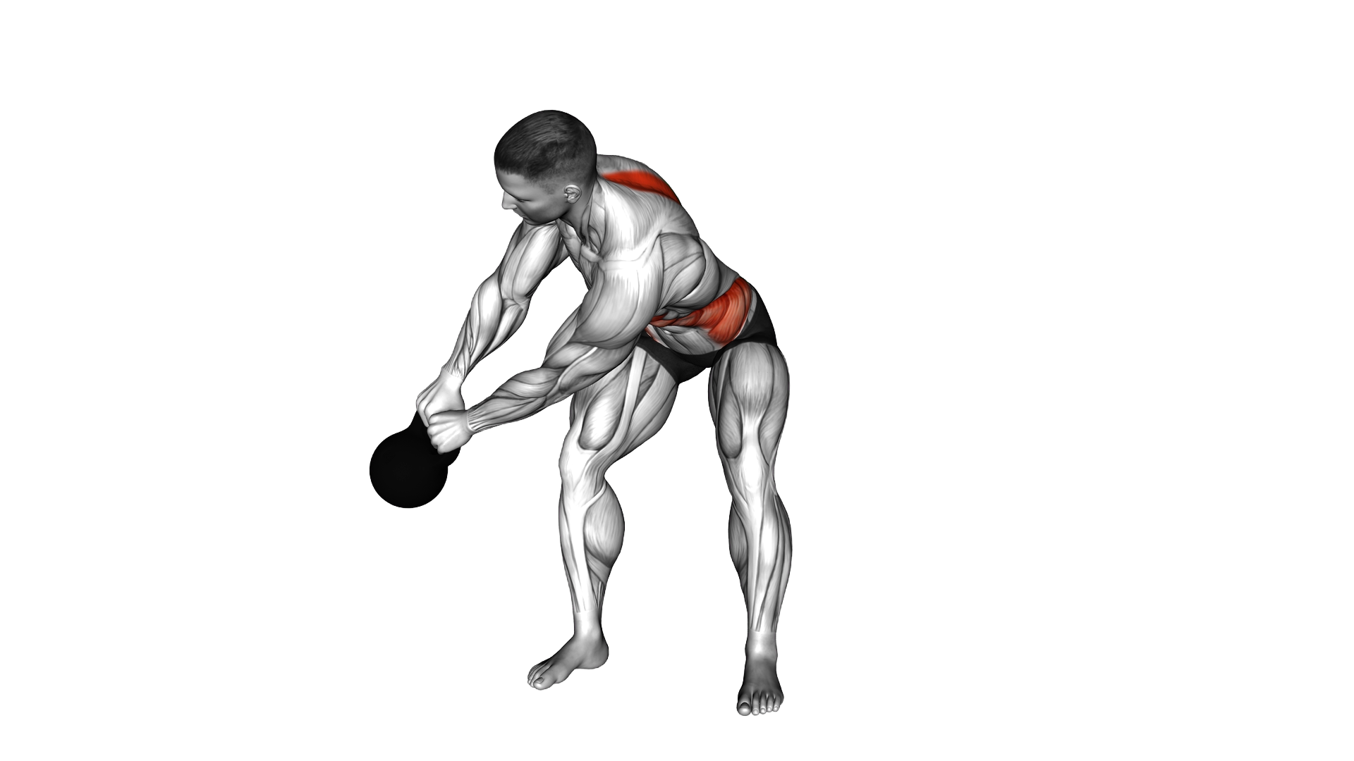 Kettlebell Bent over Spinal Rotation exercise demonstration