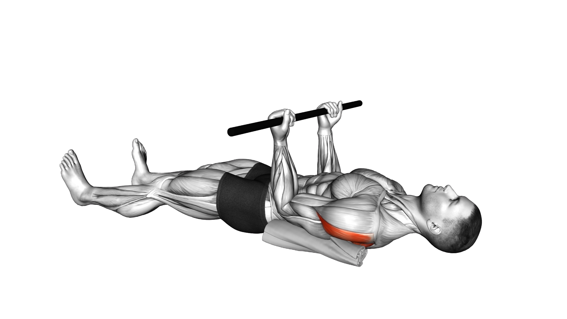 Stick Assisted Lying Shoulder External Rotation (m exercise demonstration